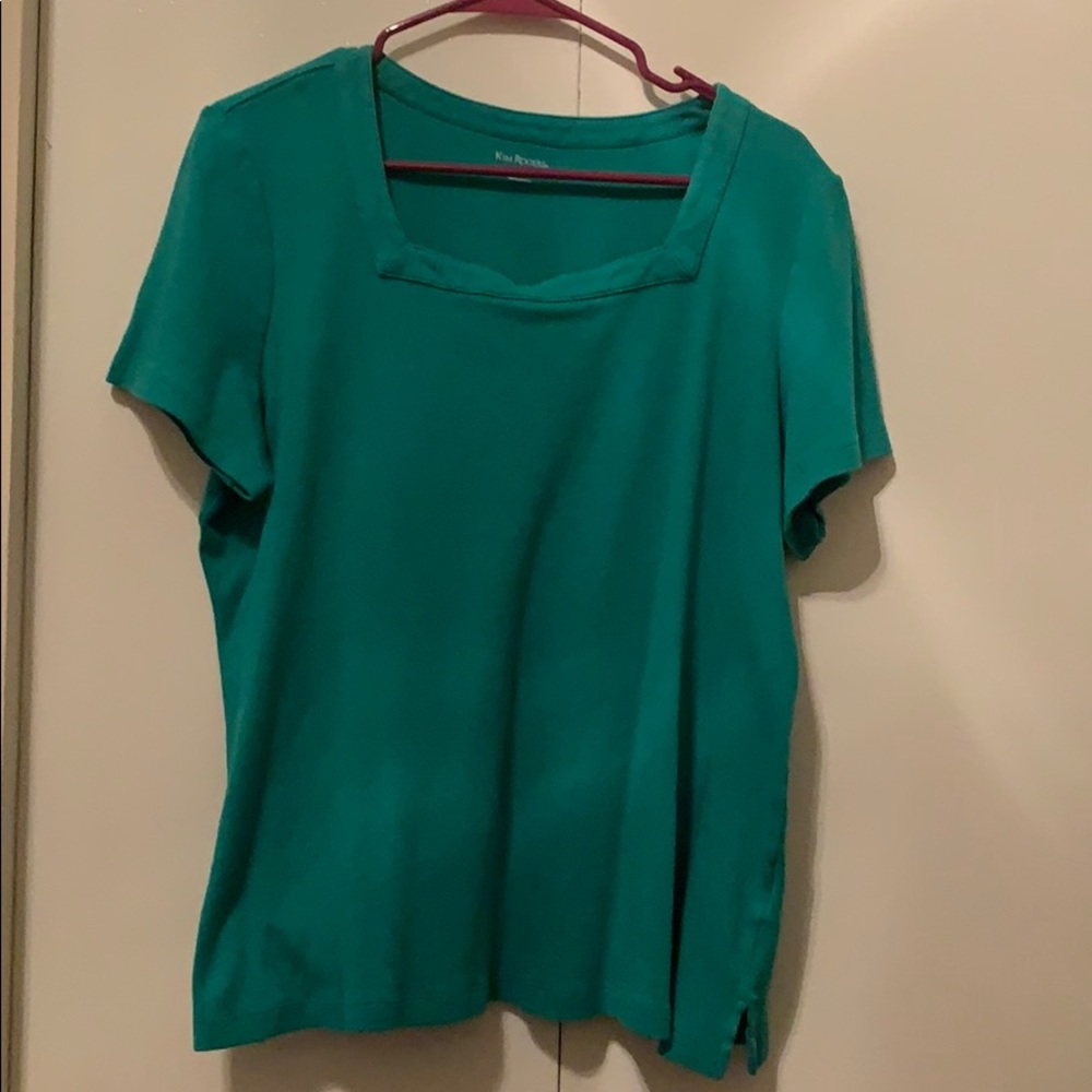 Green top, very soft and super cute!